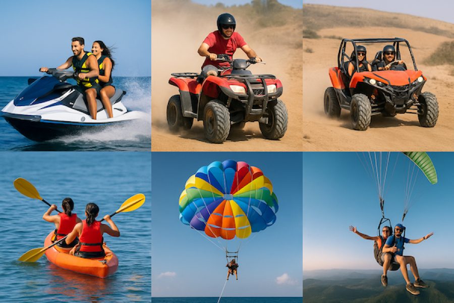 Sports Activities in Lanzarote: Jet Skis, Quad, Buggy, Kayak, Parasailing and Tandem Paragliding