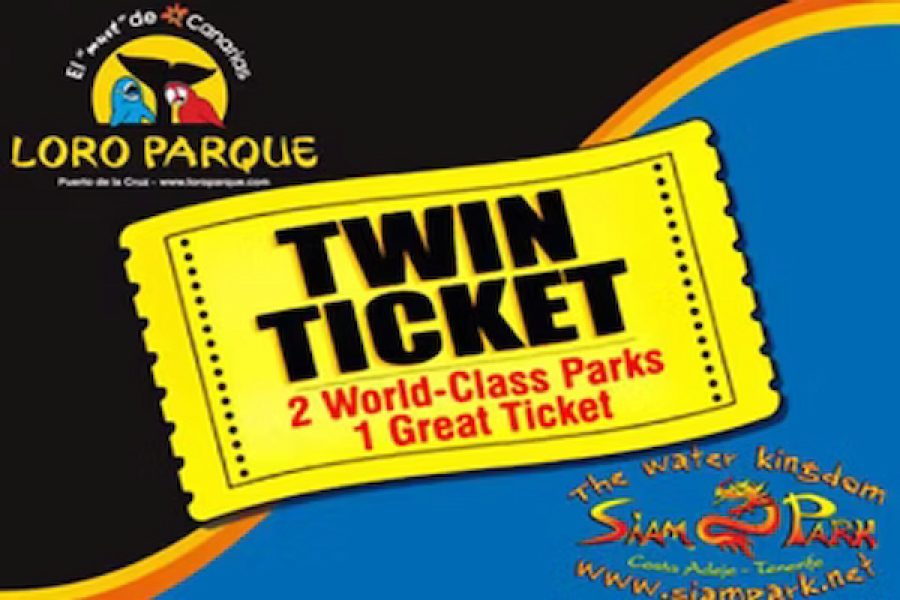 Twin Ticket en Tenerife – Loro Parque Entrada & Siam Park Entrada